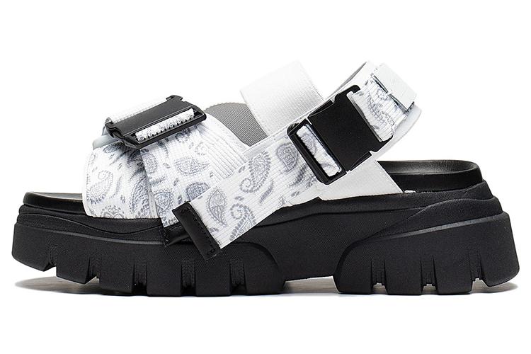 Сандалии женские LiNing AZGS016-3 белые/черные, 37.5 EU