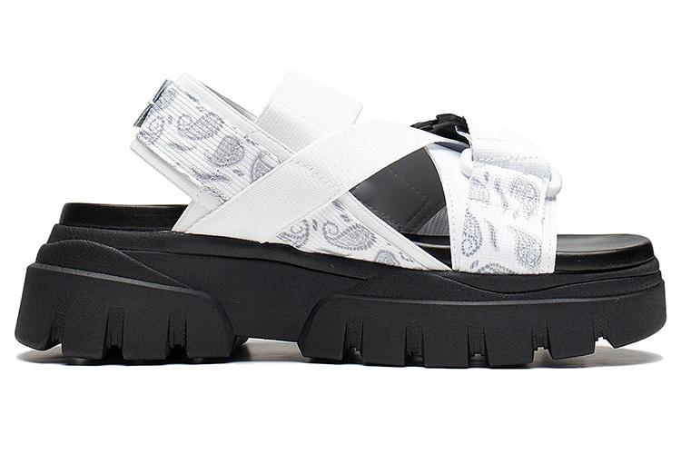 Сандалии женские LiNing AZGS016-3 белые/черные, 37.5 EU