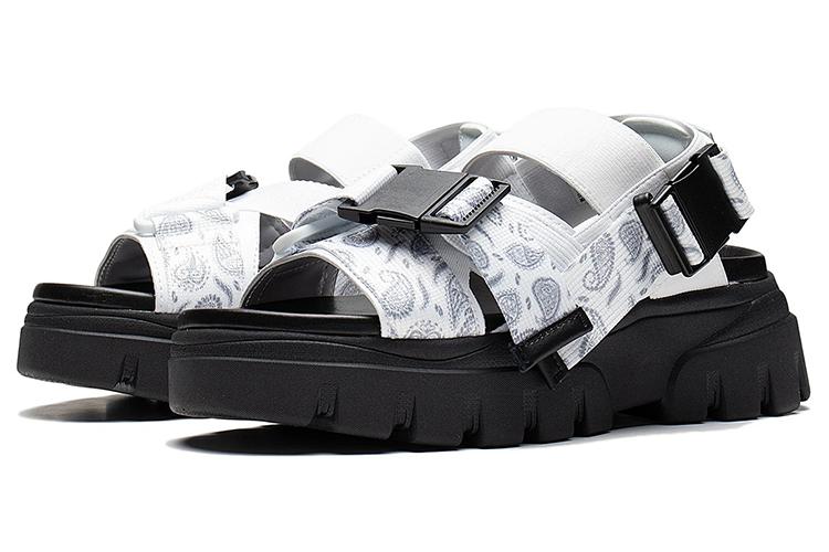 Сандалии женские LiNing AZGS016-3 белые/черные, 37.5 EU