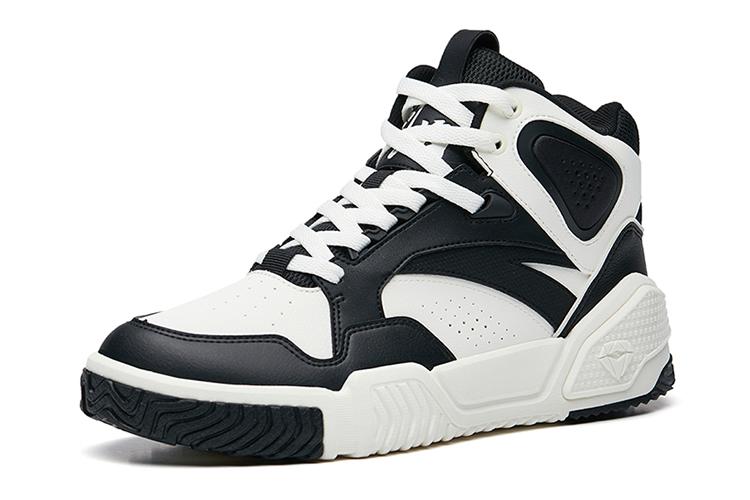 Спортивные кеды мужские ANTA Flame High Top черно-белые, 40 EU