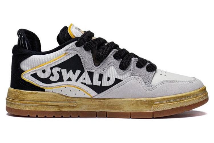 Кеды женские DISHINI x LiNing Wave Pro OSWALD белые и черные, 37 EU