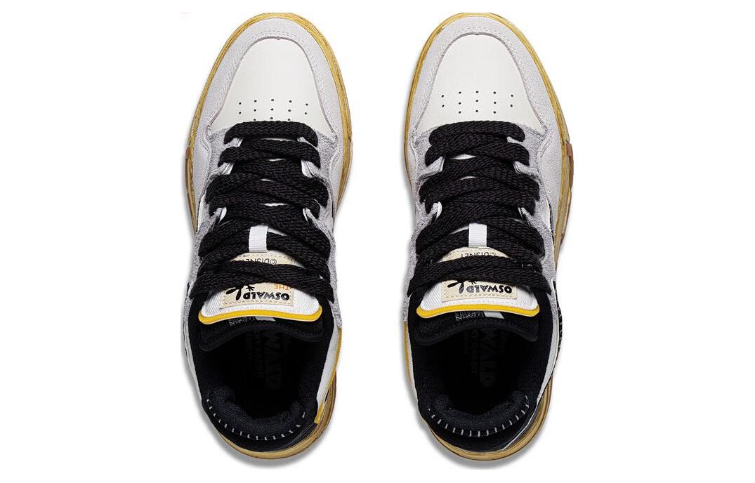 Кеды женские DISHINI x LiNing Wave Pro OSWALD белые и черные, 37 EU