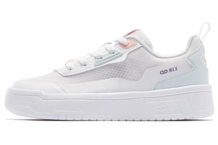 Спортивные кеды женские QIAODAN XM26220510 белые и зелёные, 36 EU