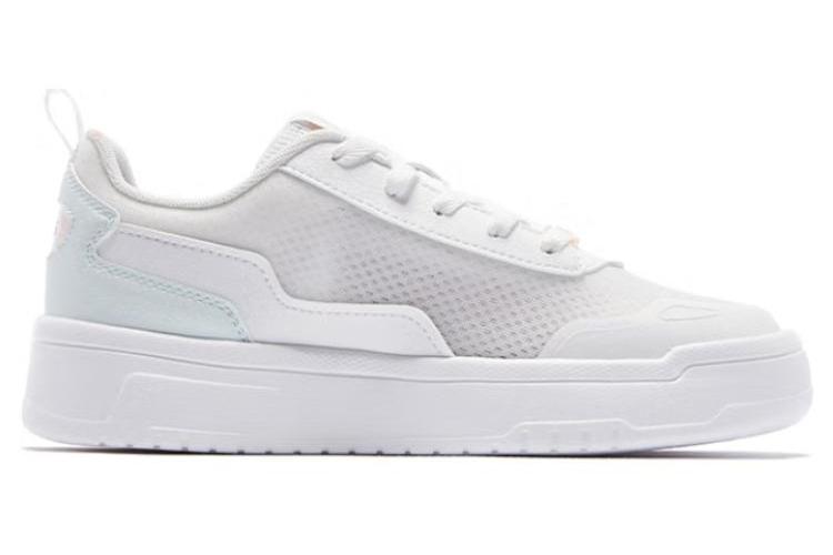 Спортивные кеды женские QIAODAN XM26220510 белые и зелёные, 36 EU