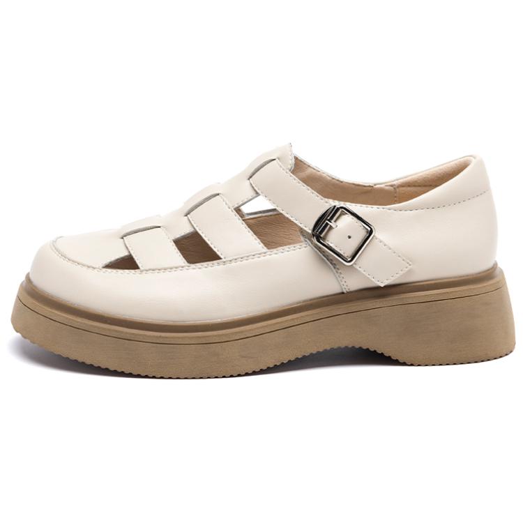 Туфли женские AGSDON Frame Shoes бежевые, 39 EU