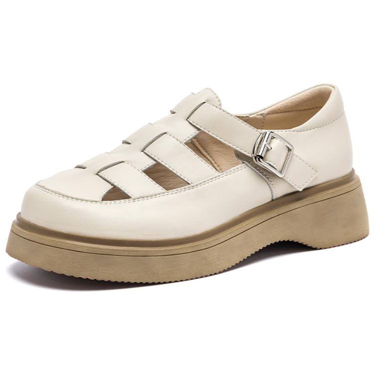 Туфли женские AGSDON Frame Shoes бежевые, 39 EU