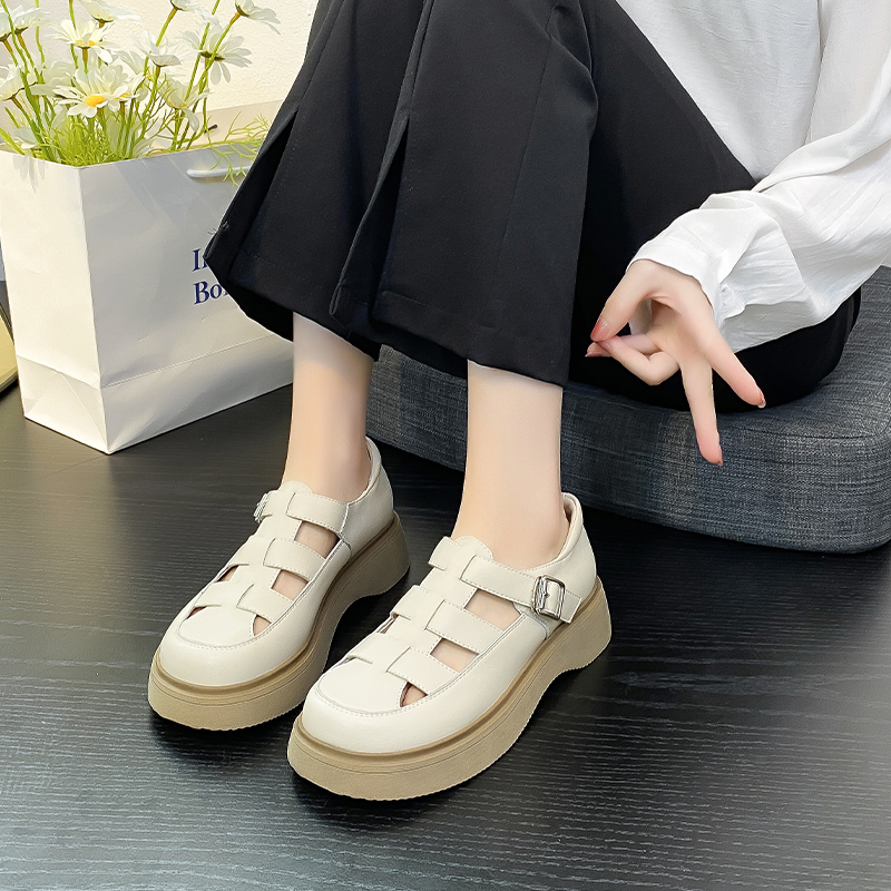 Туфли женские AGSDON Frame Shoes бежевые, 39 EU