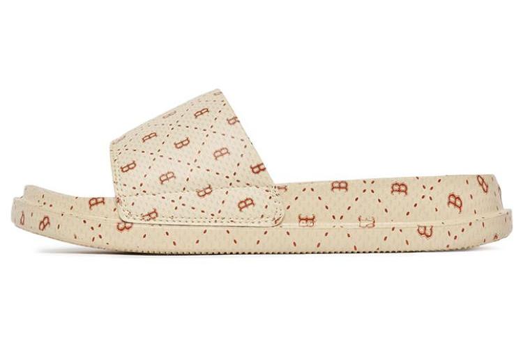 Шлепанцы унисекс MLB 3ALPCDM33-43CRS бежево-желто-коричневые