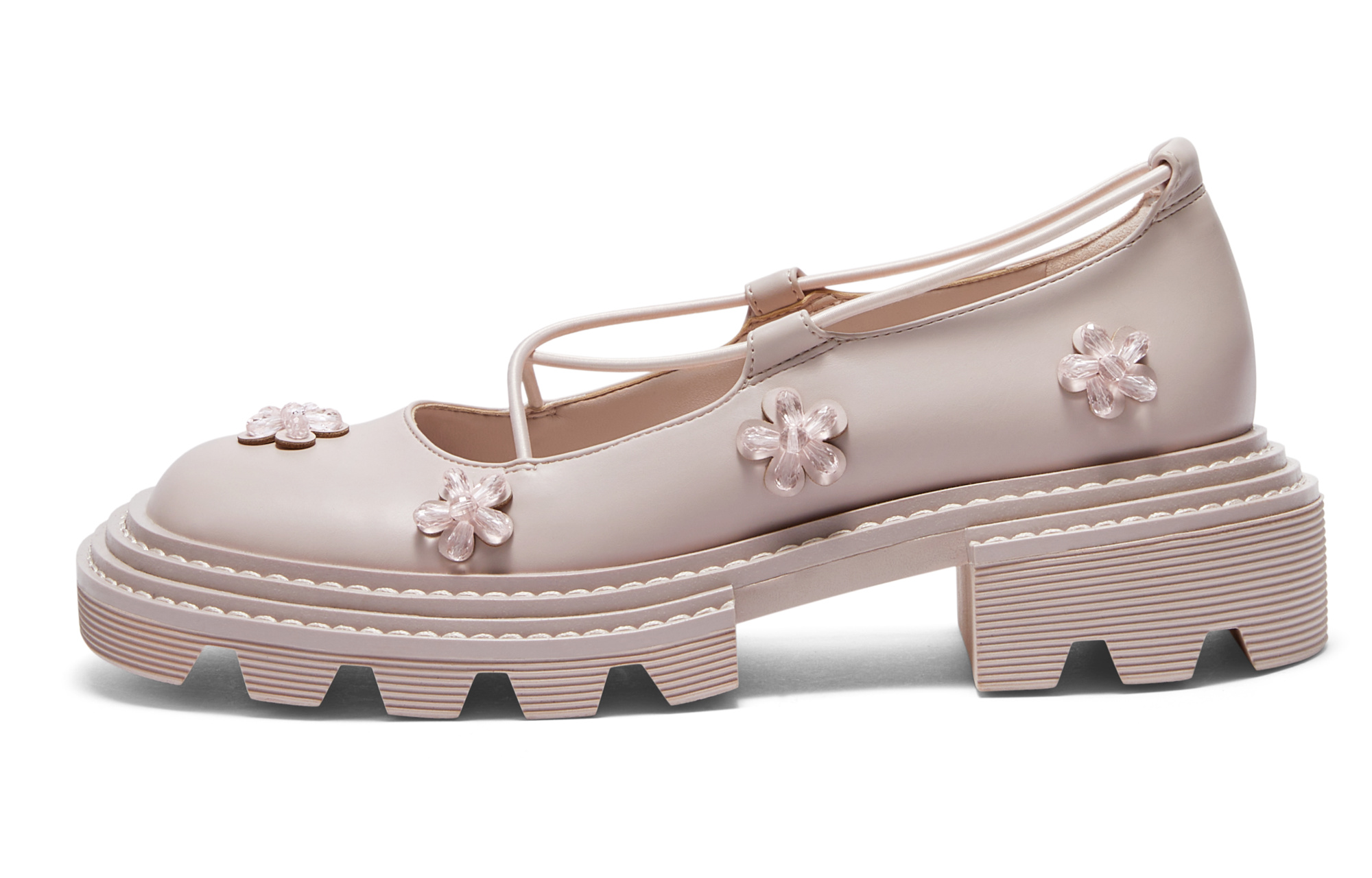 Платформенные туфли женские CHARLES&KEITH Glory Of Kings, светло-розовые, 37 EU