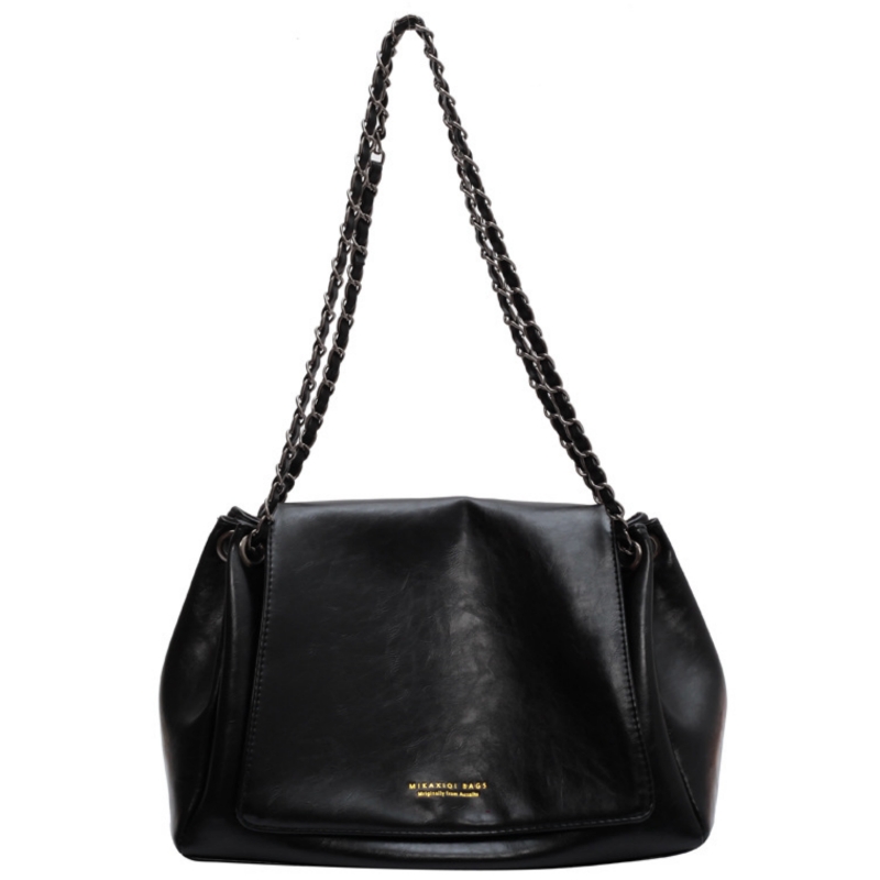 Сумка женская NOMK Tubas черная/коричневая