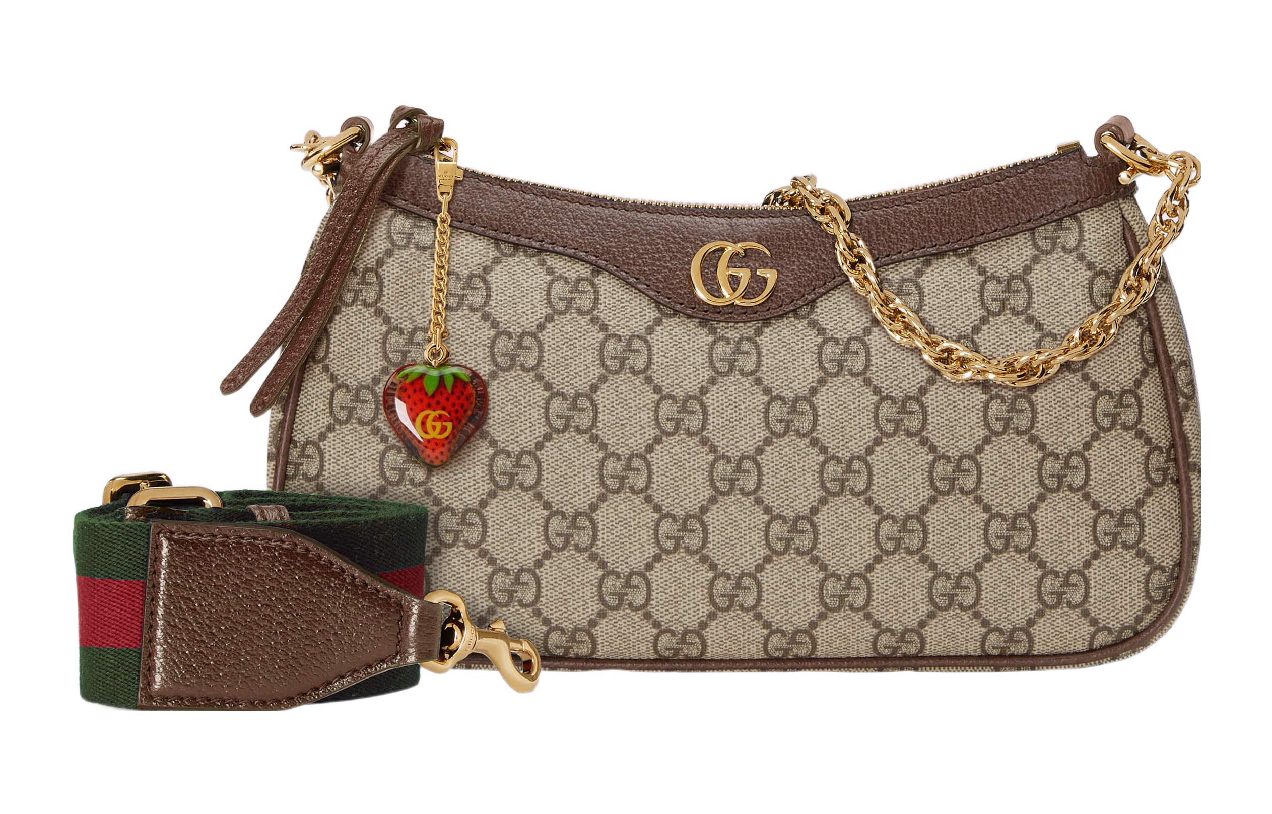 Сумка женская GUCCI Ophidia Monogram Canvas, beige-brown