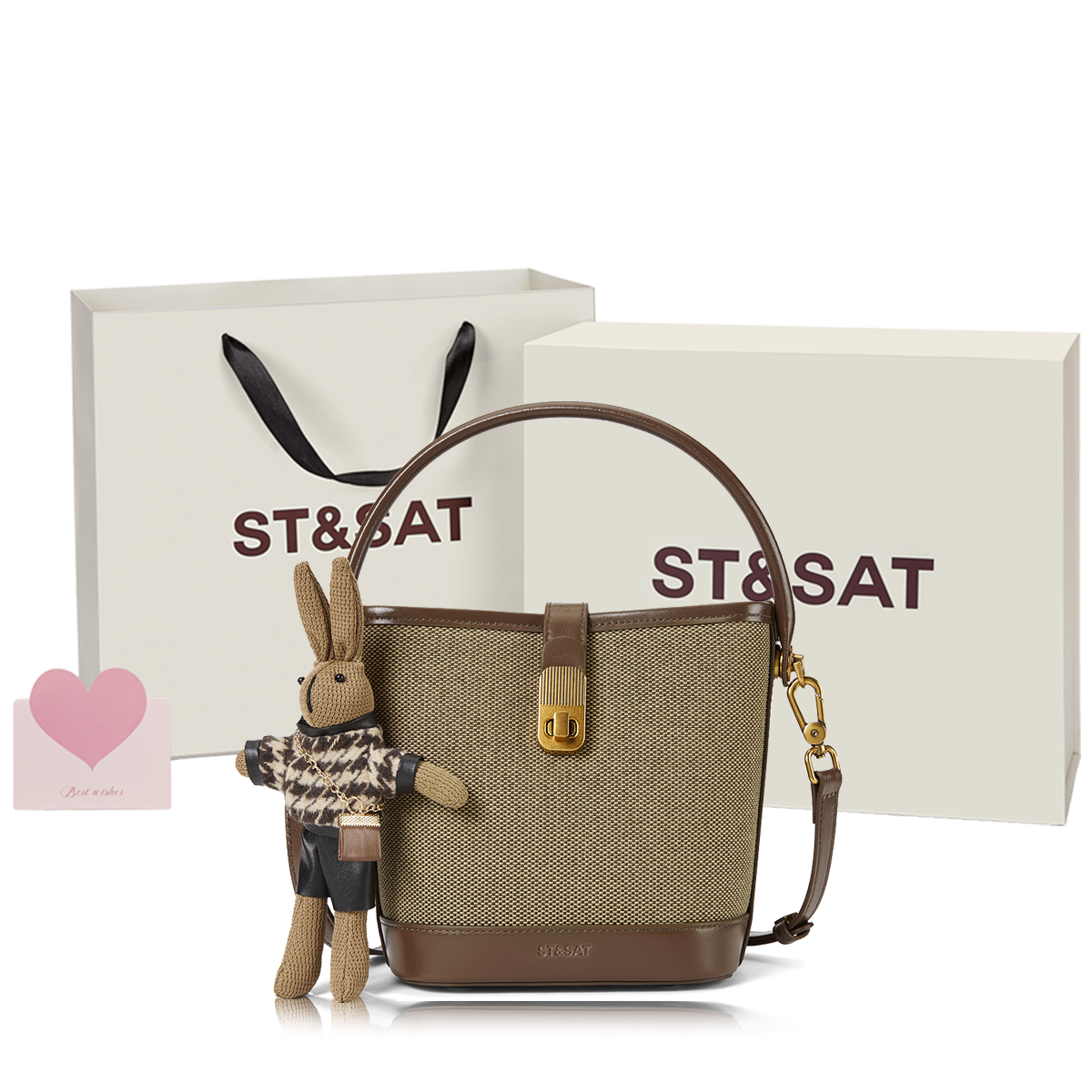 Сумка женская ST&SAT SS3521A513 кроссбоди, цвет coffee