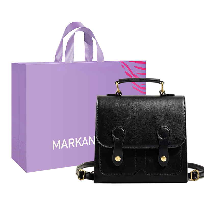 Рюкзак женский MARKANGARO MK-DWBA1425 черный/кофейный