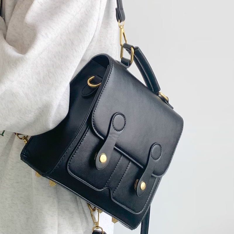 Рюкзак женский MARKANGARO MK-DWBA1425 черный/кофейный