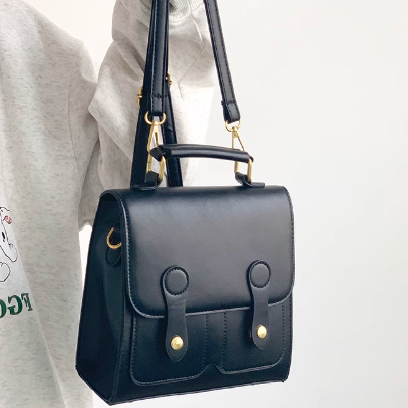 Рюкзак женский MARKANGARO MK-DWBA1425 черный/кофейный