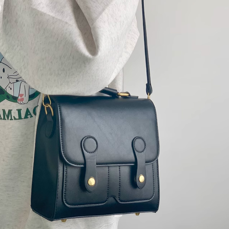 Рюкзак женский MARKANGARO MK-DWBA1425 черный/кофейный