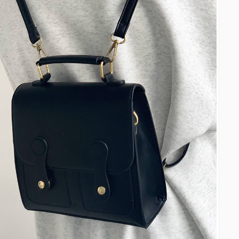 Рюкзак женский MARKANGARO MK-DWBA1425 черный/кофейный