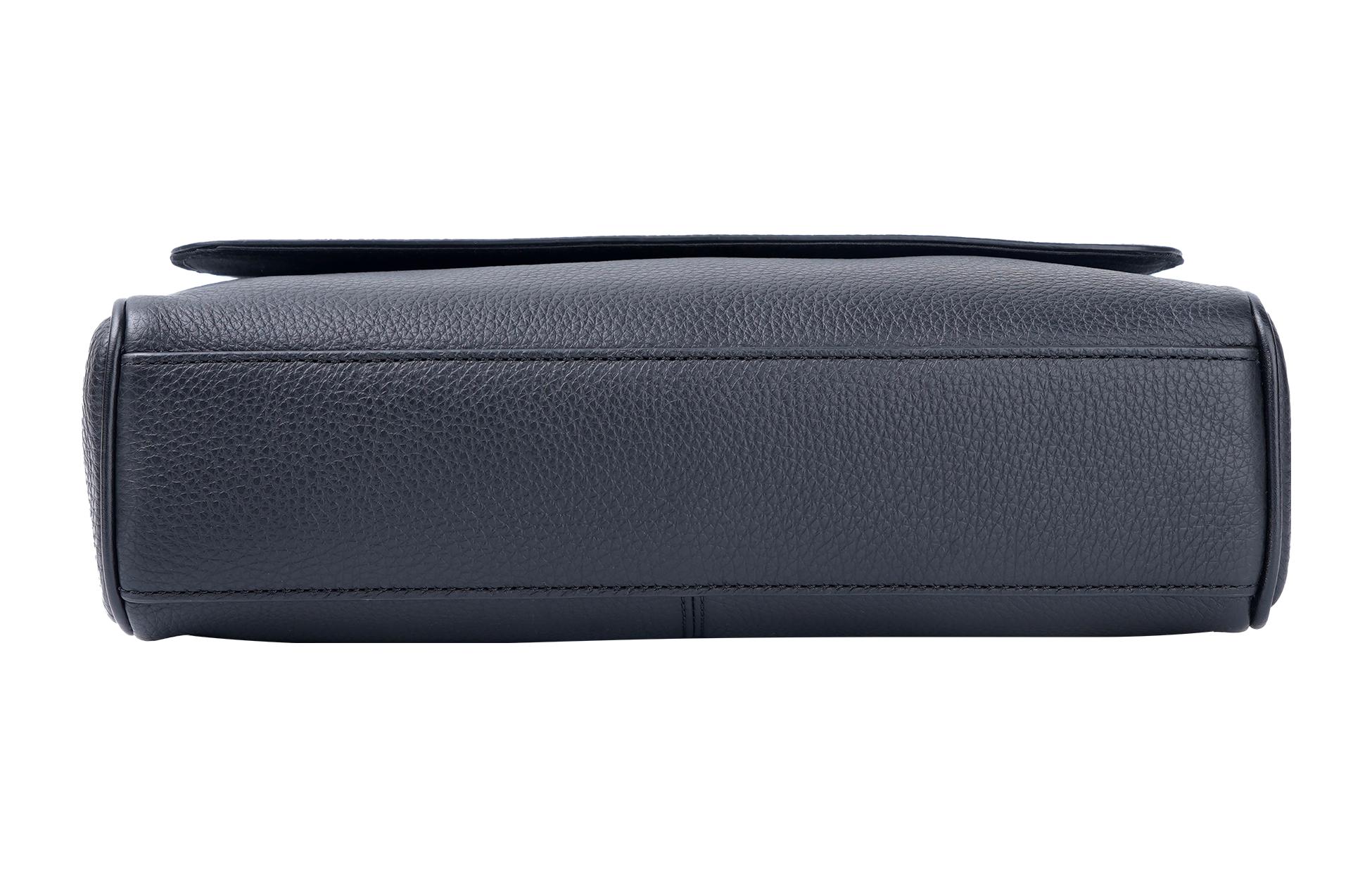 Сумка мужская COACH Houston Leather Map Bag черная