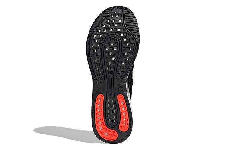Кроссовки мужские Adidas Galaxar Run черный Solar Red, 45 1/3 EU
