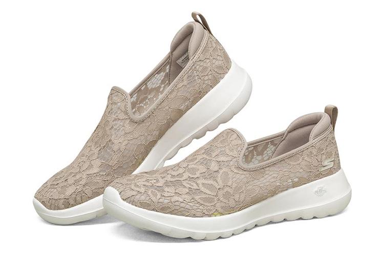 Слиперы женские Skechers Go Walk Joy Slip On бежевые, 39 EU