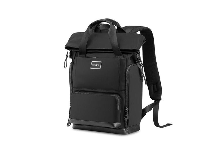 Рюкзак унисекс SAMSONITE TM7-004 черный/хаки, Basic Set (Bag+Tag) EU