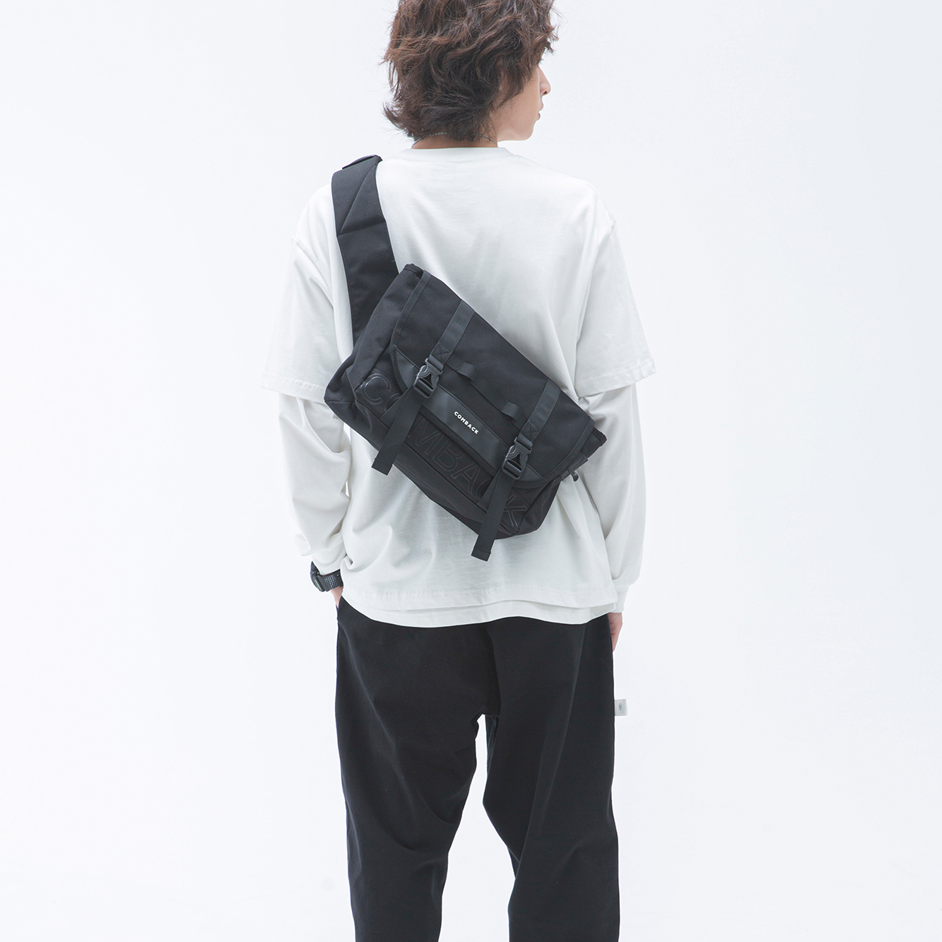 Кроссбоди-сумка унисекс COMBACK 1773001 черная