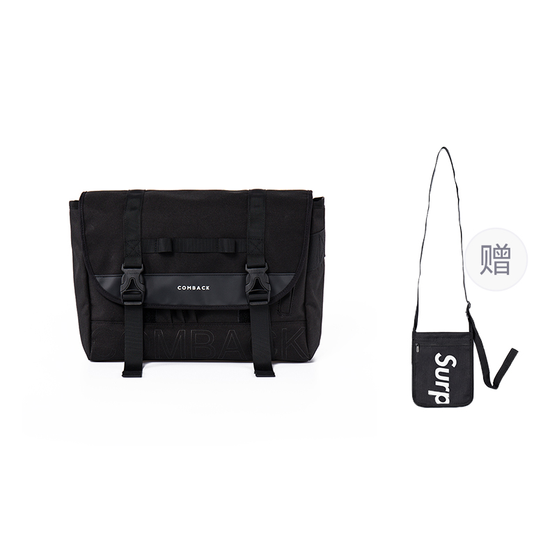 Кроссбоди-сумка унисекс COMBACK 1773001 черная