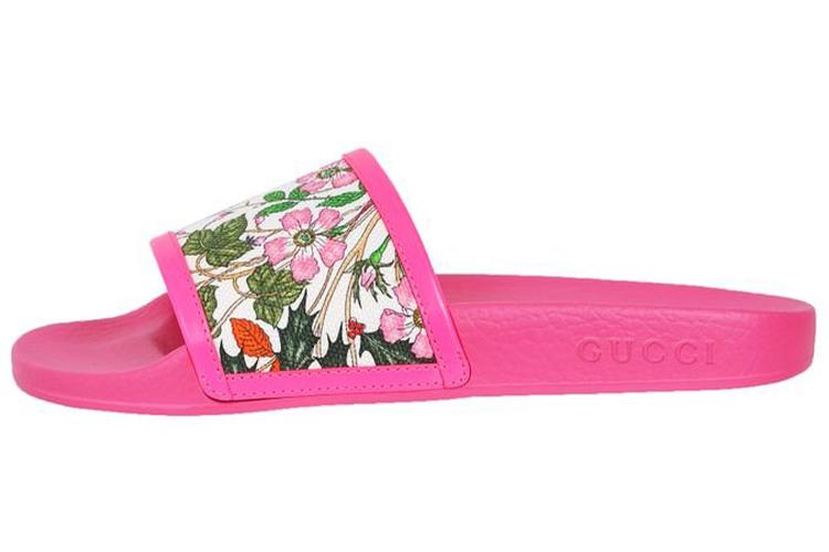 Шлепанцы женские GUCCI Pool Slides розовые, 35.5 EU