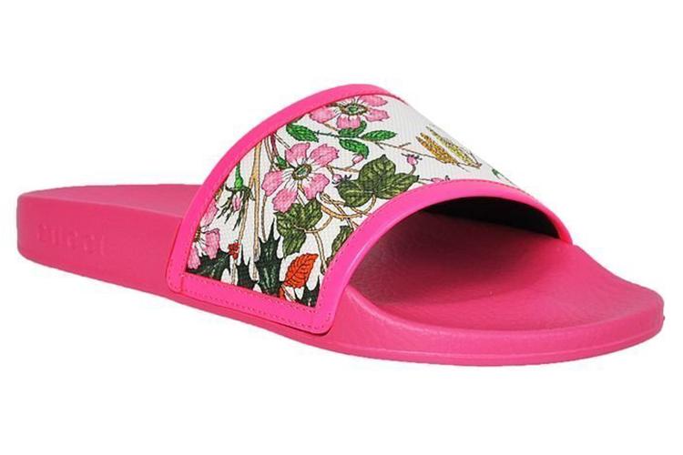 Шлепанцы женские GUCCI Pool Slides розовые, 35.5 EU