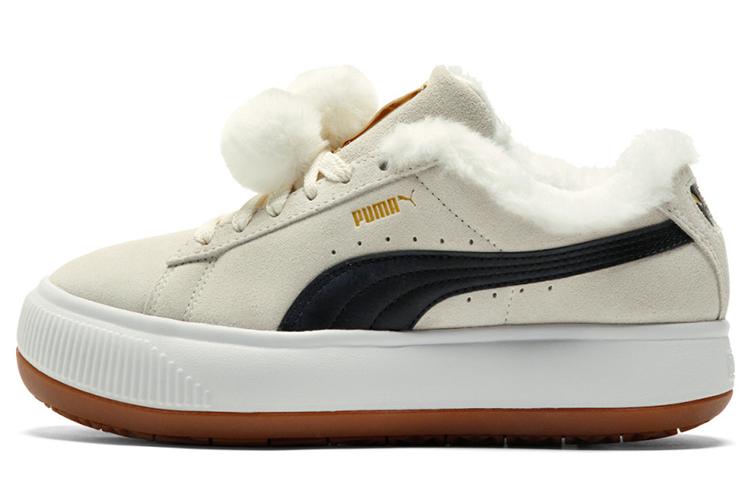 Кеды женские PUMA Suede Mayu Fur, белые