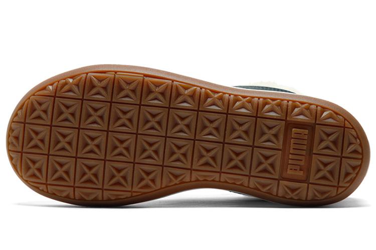 Кеды женские PUMA Suede Mayu Fur, белые