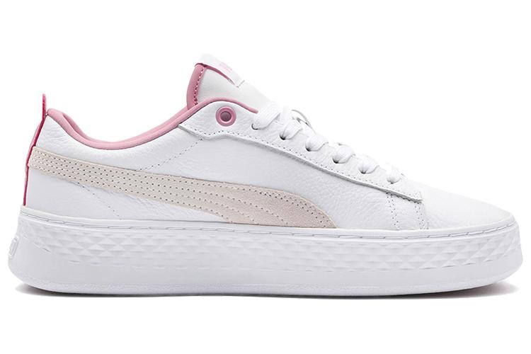 Спортивные кеды женские PUMA Smash Platform Low белые, 39 EU