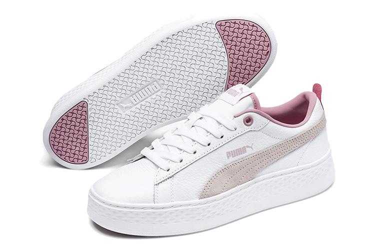 Спортивные кеды женские PUMA Smash Platform Low белые, 39 EU