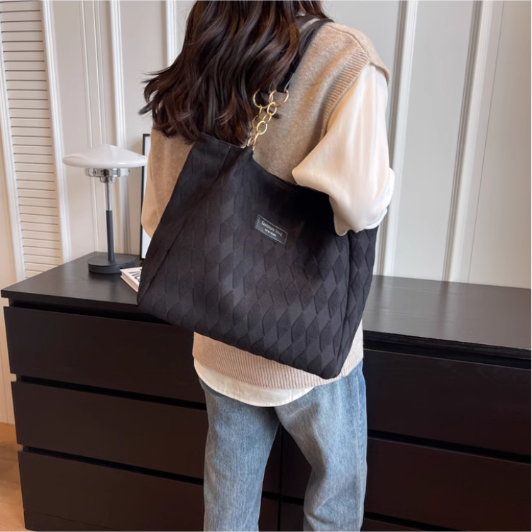 Сумка женская Aini Rabbit черная, бежевый, белый