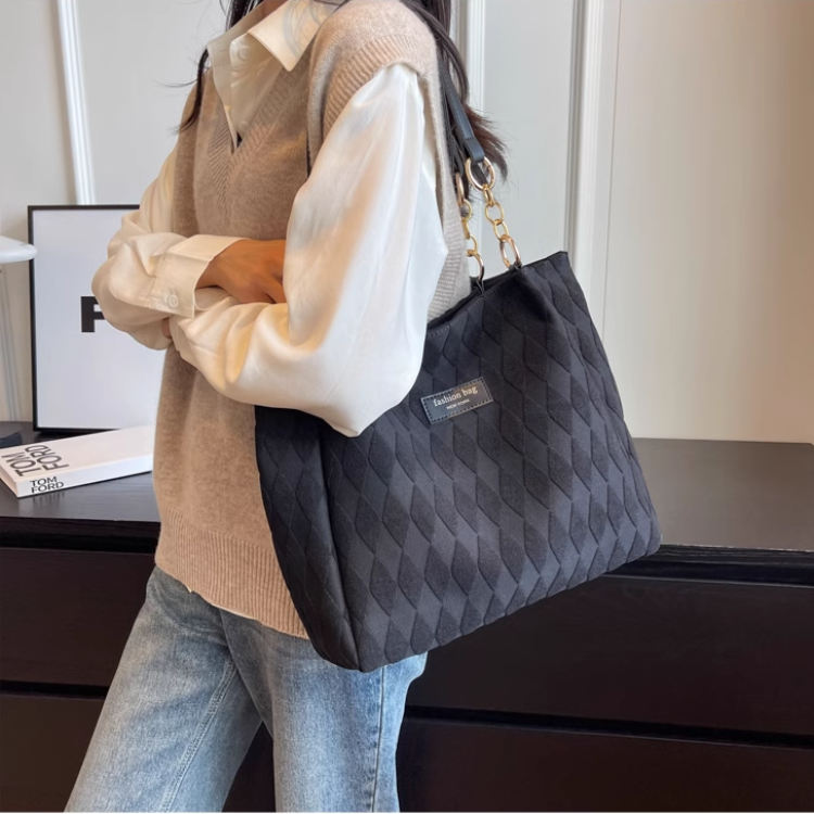 Сумка женская Aini Rabbit черная, бежевый, белый