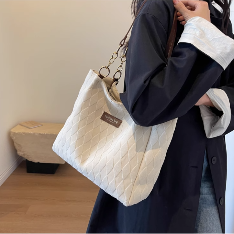 Сумка женская Aini Rabbit черная, бежевый, белый