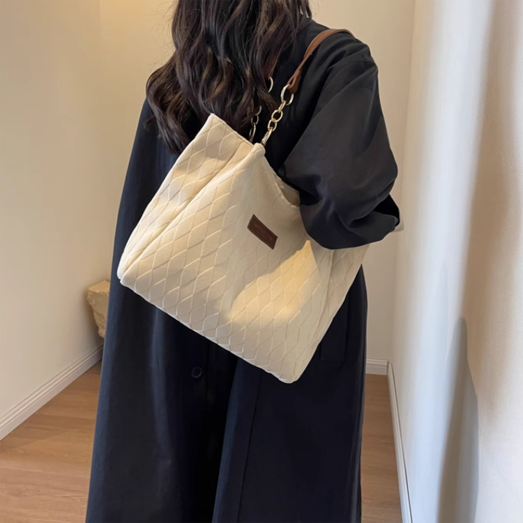 Сумка женская Aini Rabbit черная, бежевый, белый