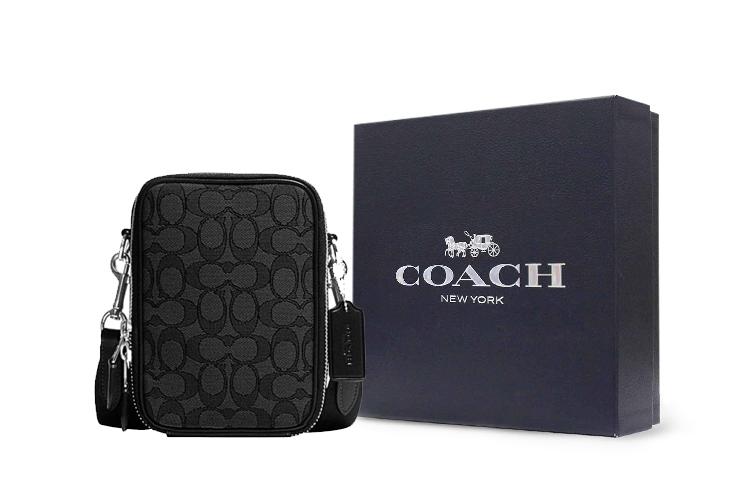 Комплект сумок мужской COACH Stanton Fabric черный, Gift Box Set (Basic Set+Black Box) EU