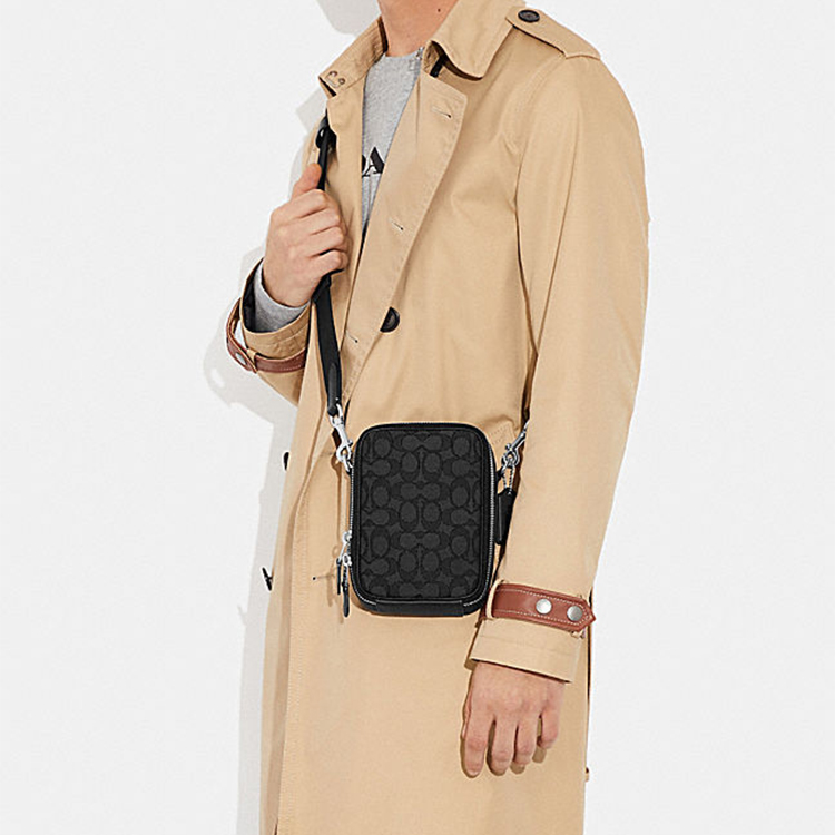 Сумка мужская COACH Stanton Fabric черная, Basic Set (Bag+Dust Bag) EU