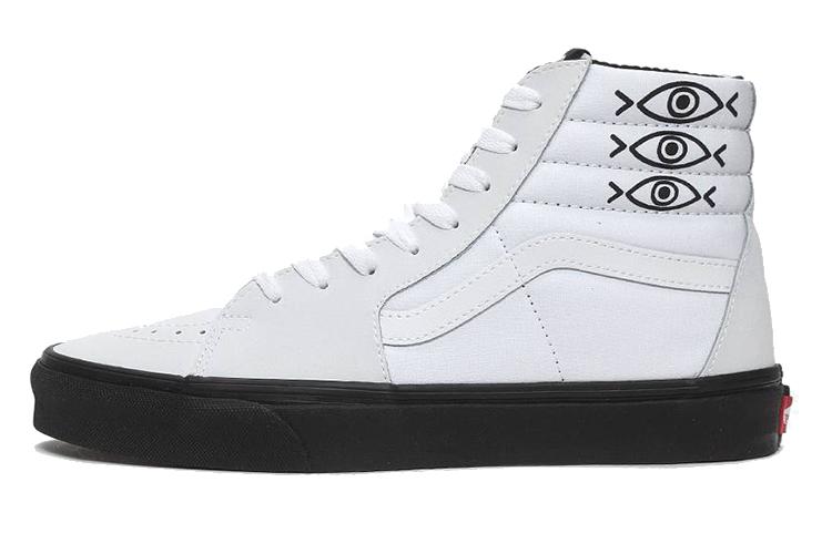 Кроссовки унисекс Vans Shallowtree X Sk8 Hi белые и черные, 44 EU