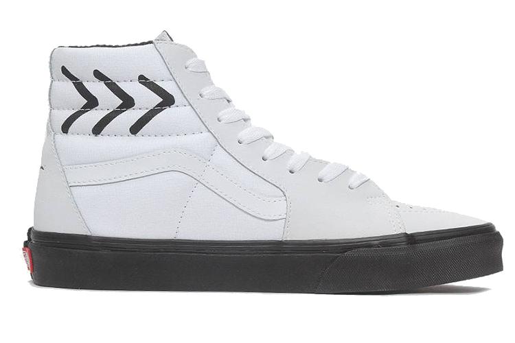 Кроссовки унисекс Vans Shallowtree X Sk8 Hi белые и черные, 44 EU