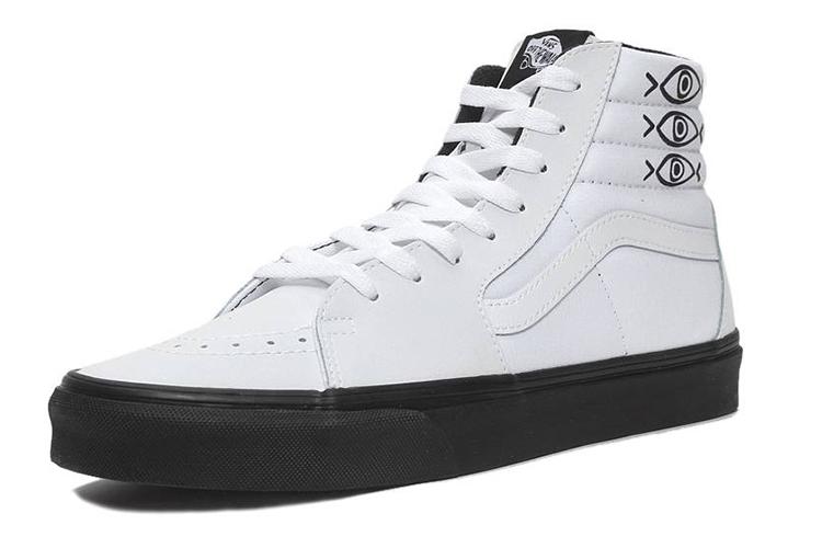 Кроссовки унисекс Vans Shallowtree X Sk8 Hi белые и черные, 44 EU