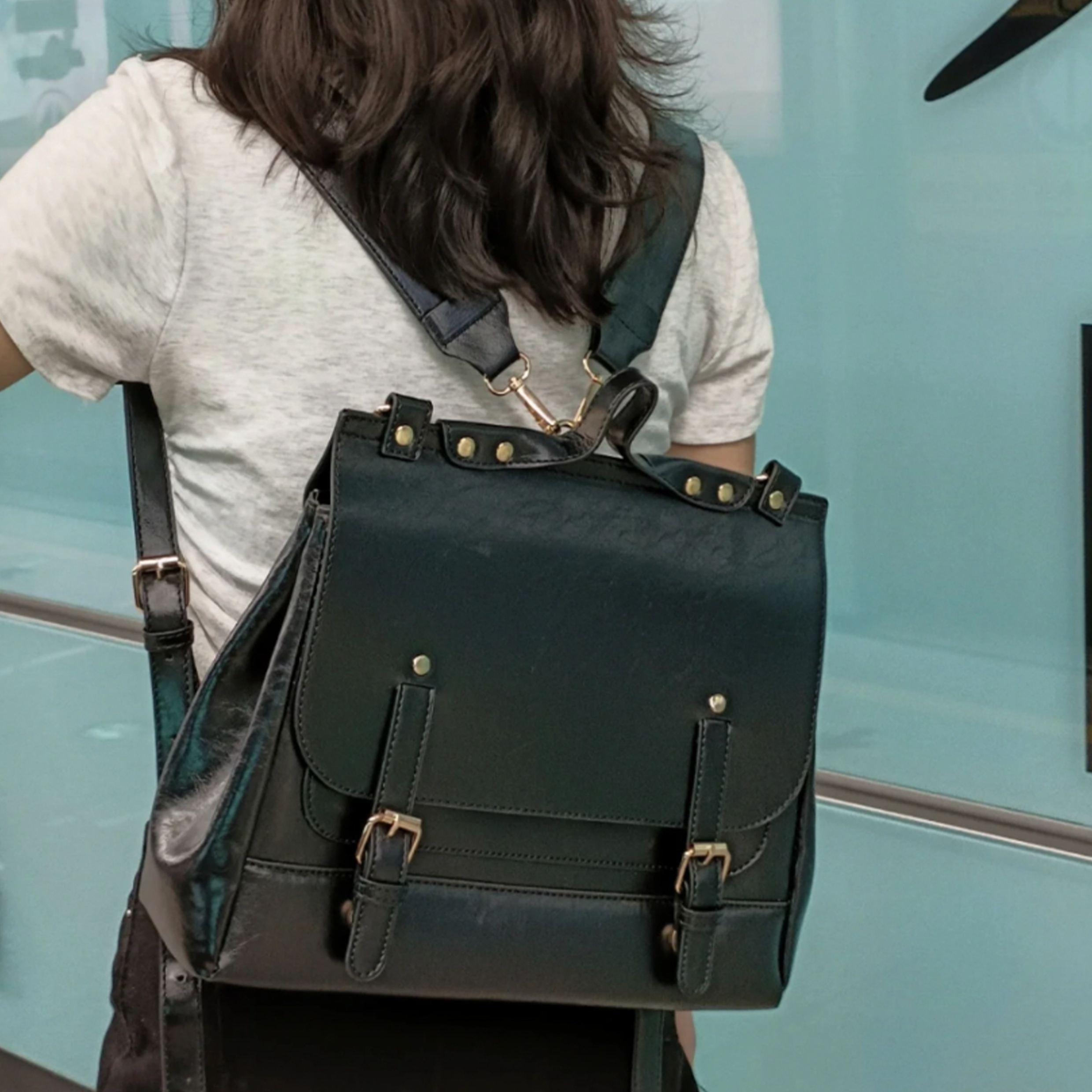 Рюкзак женский UNITE STAR черно-коричневый