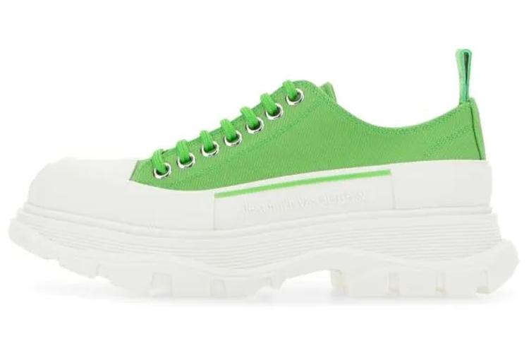 Кроссовки женские Alexander McQueen Tread Slick Low Lace Up, acid green, 38 EU
