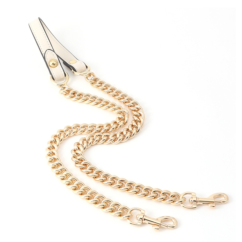 Ecru Leather Shoulder Chain 60cm