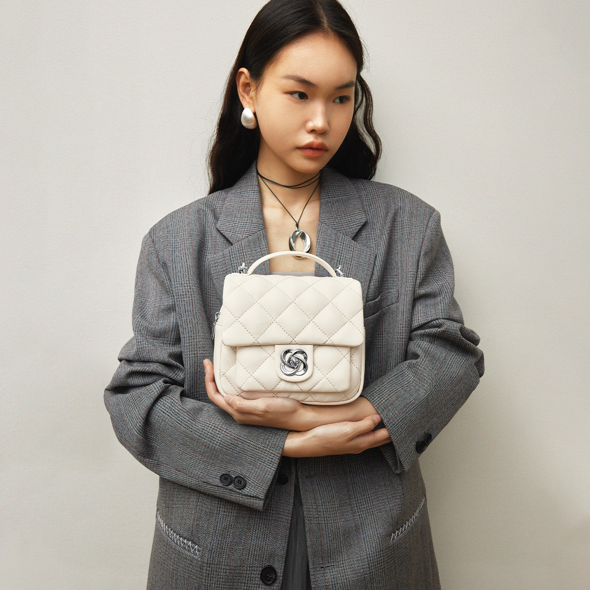 Сумка женская JUST STAR 173066-1 белая, черная, розовая