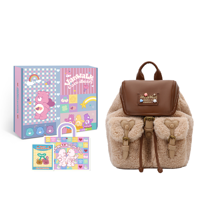 Рюкзак женский VANWALK V2714-1W молочно-белый/орехово-шоколадный