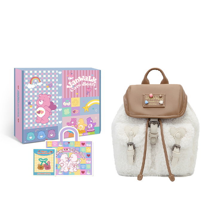 Рюкзак женский VANWALK V2714-1W молочно-белый/орехово-шоколадный