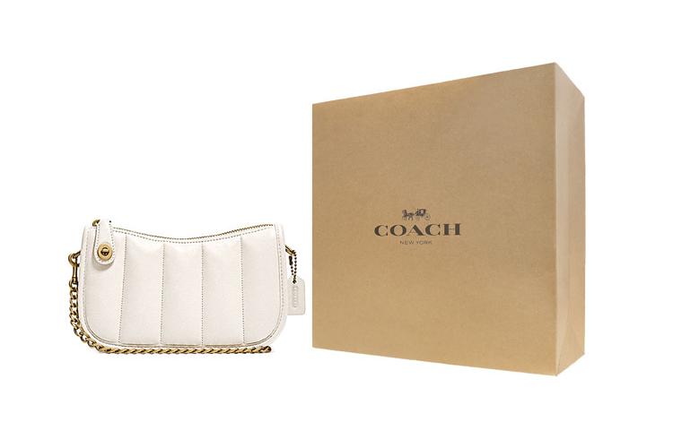 Сумка женская COACH Swinger белая