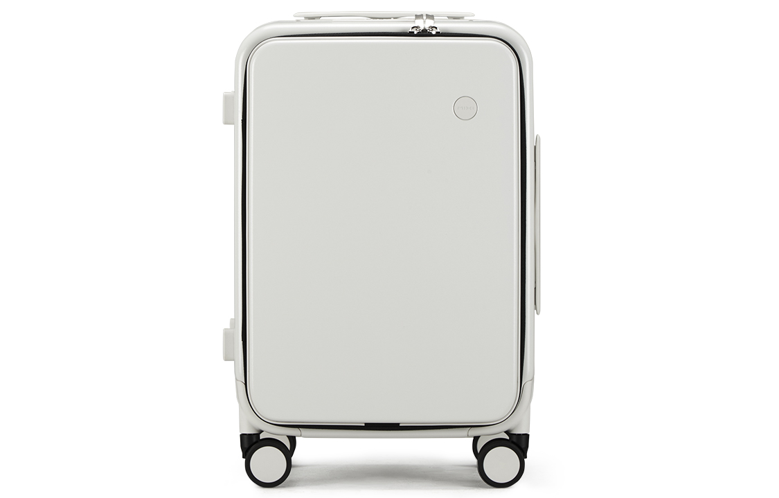 Чемодан унисекс MIXI PC дымчато-белый, авокадо-зелёный, 20 Inches (Carry-on) EU